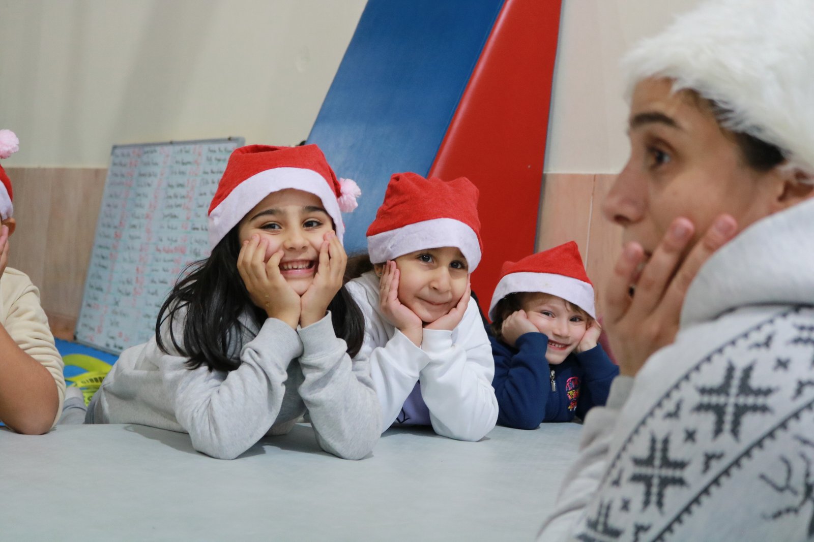 Celebrating at Ciela Academy with kids